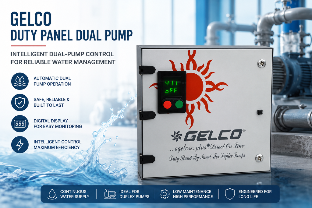 Gelco Duty Panel Dual Pump – Intelligent Dual-Pump Control For Reliable Water Management