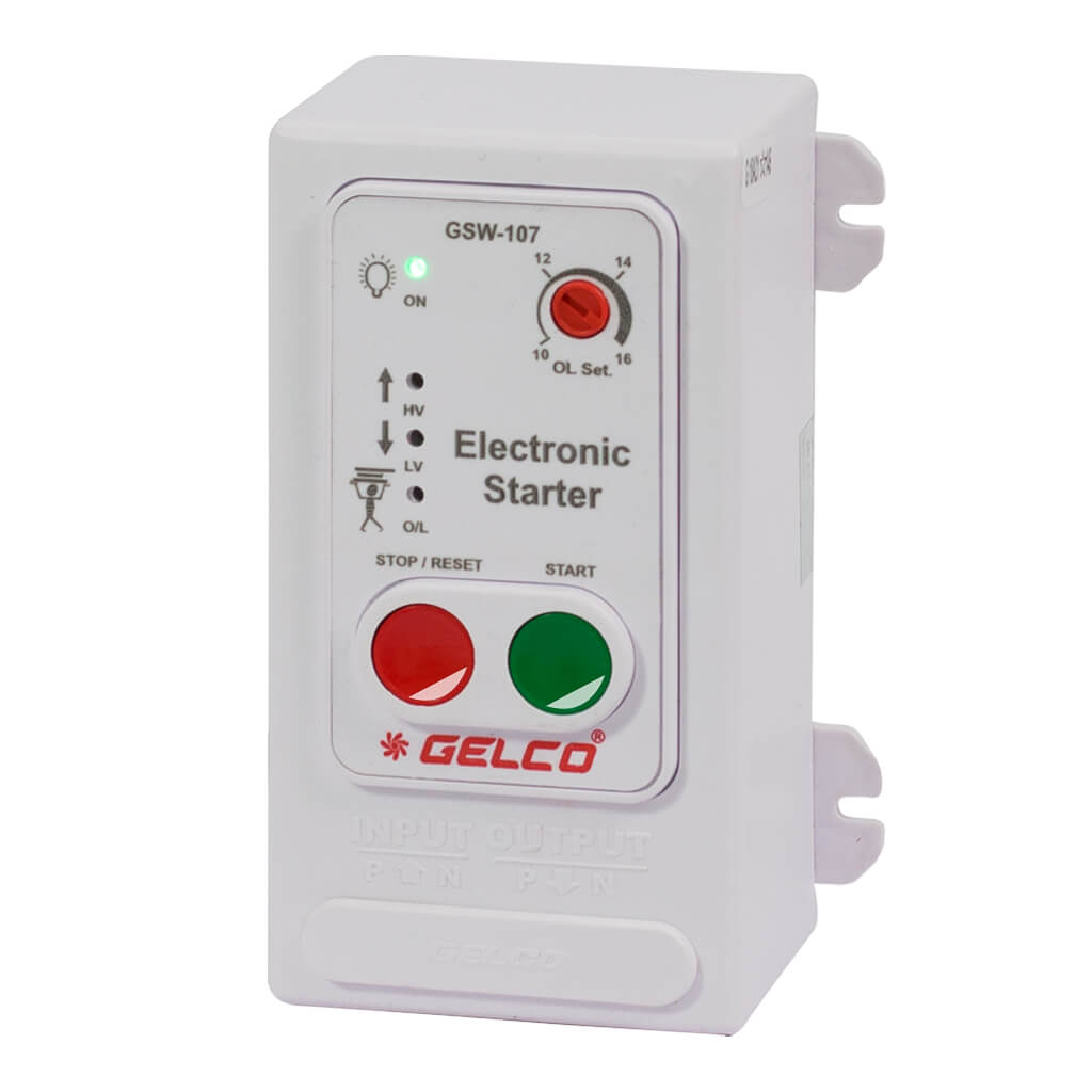 GSW, Electronic Starter, Provide Reliable Protection Against Voltage Fluctuations, Overheating, Burning, 230V, 50Hz - Gelco Electronics Pvt. Ltd.