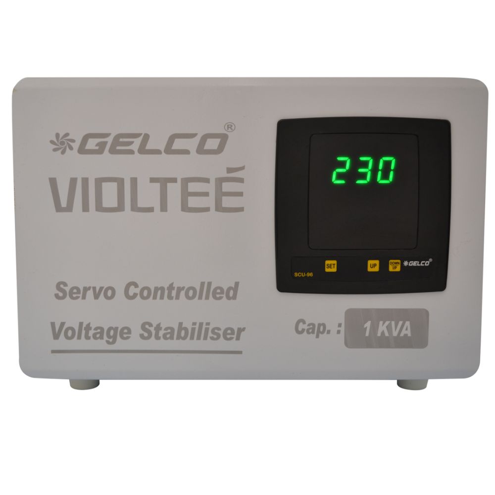 Servo Stabilizers 1 KVA to 4 KVA, Suitable For Air Conditioners (AC), LED TV, Home/Gym/Hospital/Offices - Gelco Electronics Pvt. Ltd.