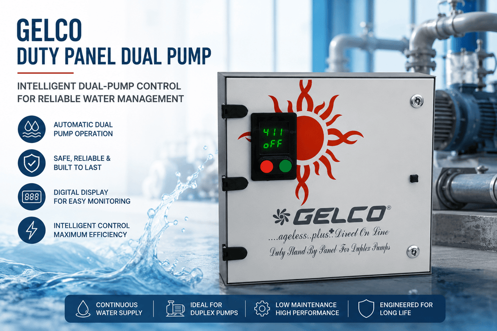 Gelco Duty Panel Dual Pump – Intelligent Dual-Pump Control For Reliable Water Management