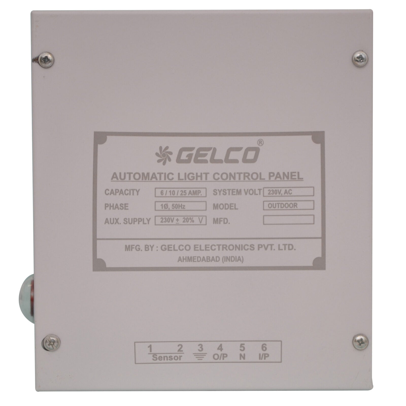 Automatic Light Controller Outdoor Panel - Gelco Electronics Pvt. Ltd.