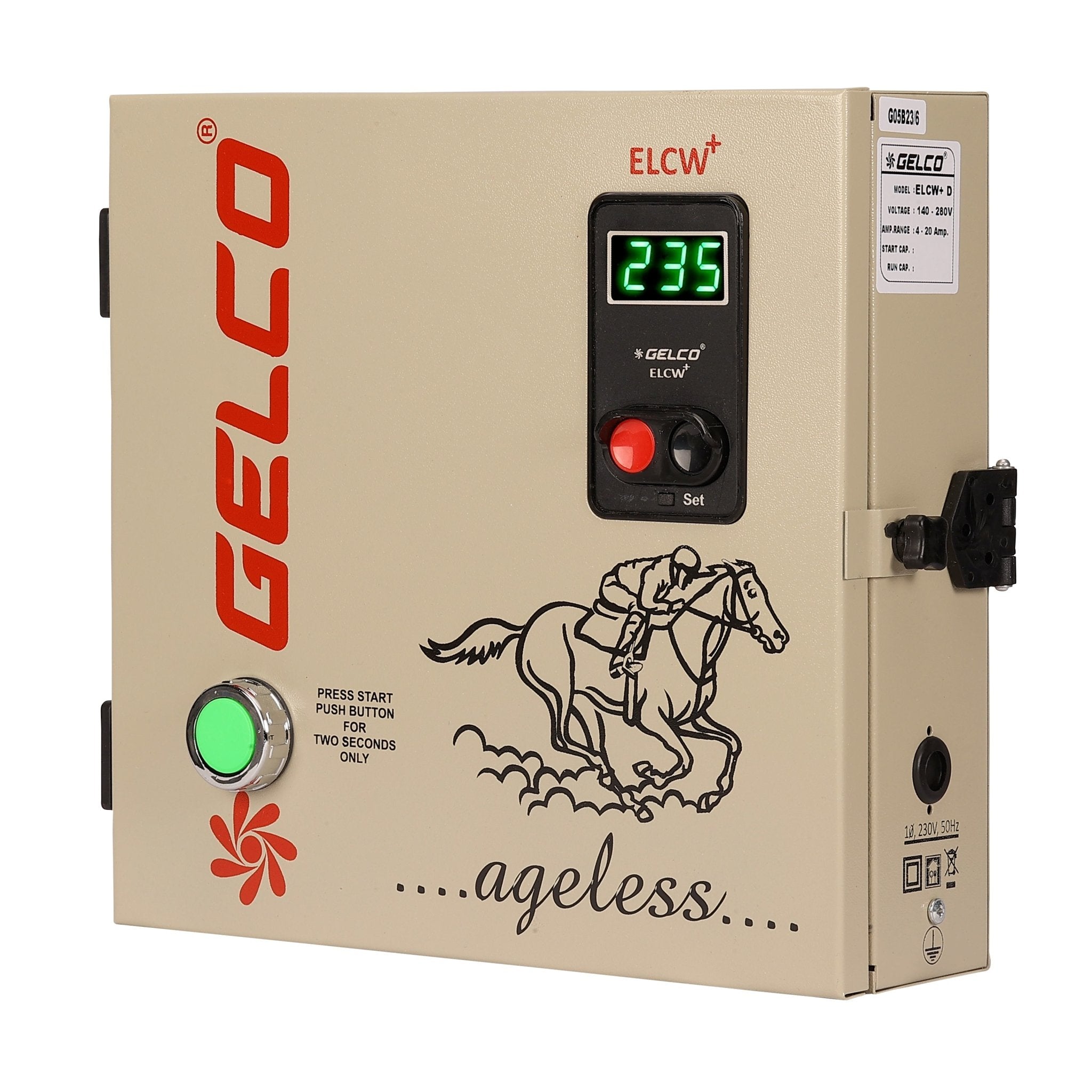 Gelco ELCW+, Operates And Protects All Submersible And Mono-block Motors And Pumps, 230V, 50Hz - Gelco Electronics Pvt. Ltd.