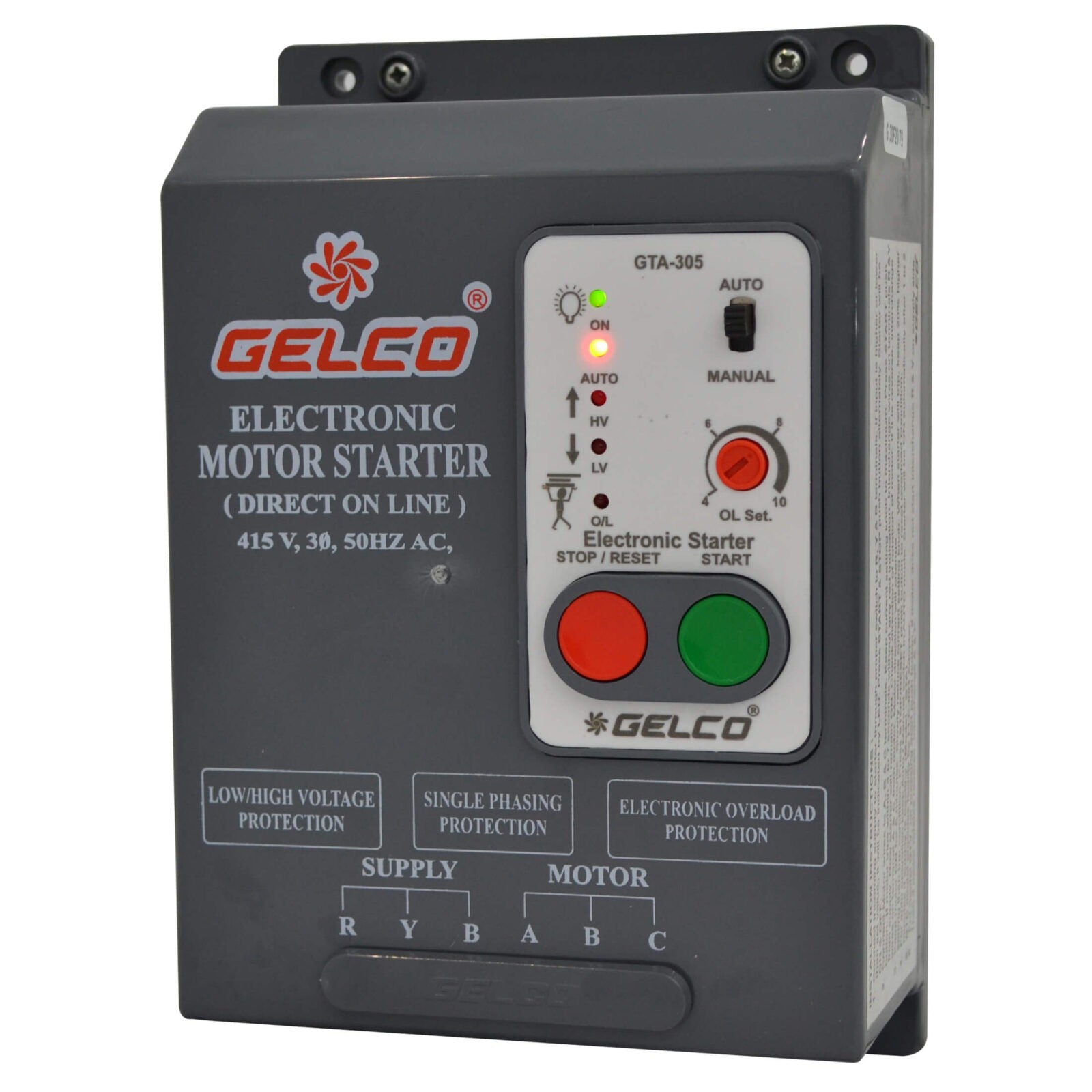 Gelco GTA 3 Phase Electronic Starter - Auto On Facility for Enhanced  Performance