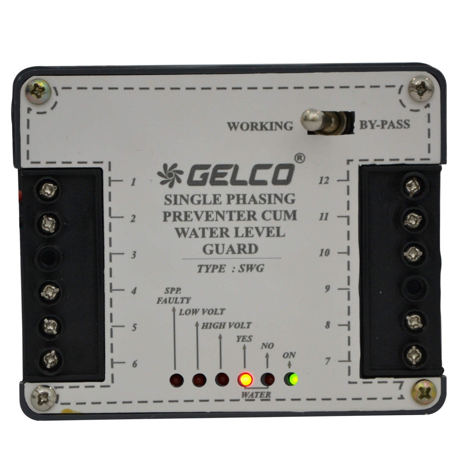 SWG Single Phasing Preventer cum Water Level Guard - Gelco Electronics Pvt. Ltd.
